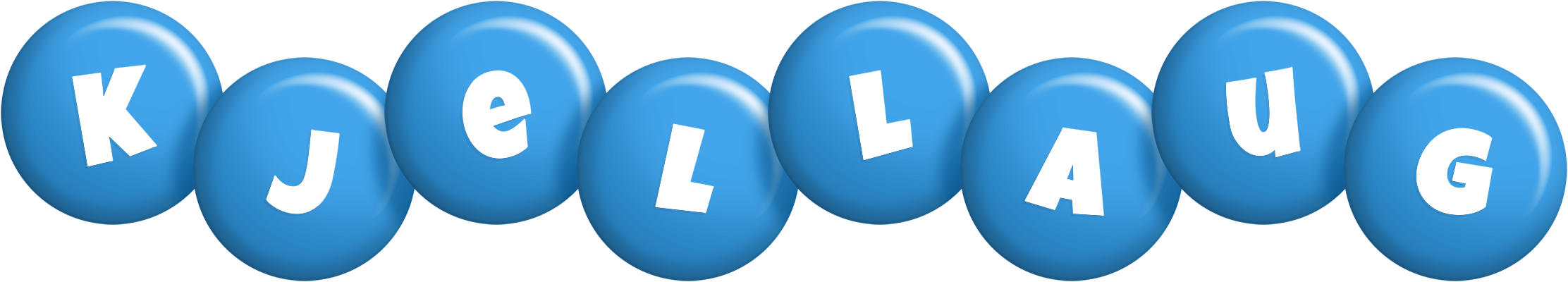 Kjellaug candy-blue logo