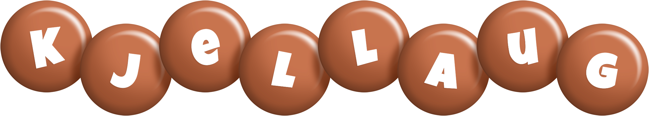 Kjellaug candy-brown logo