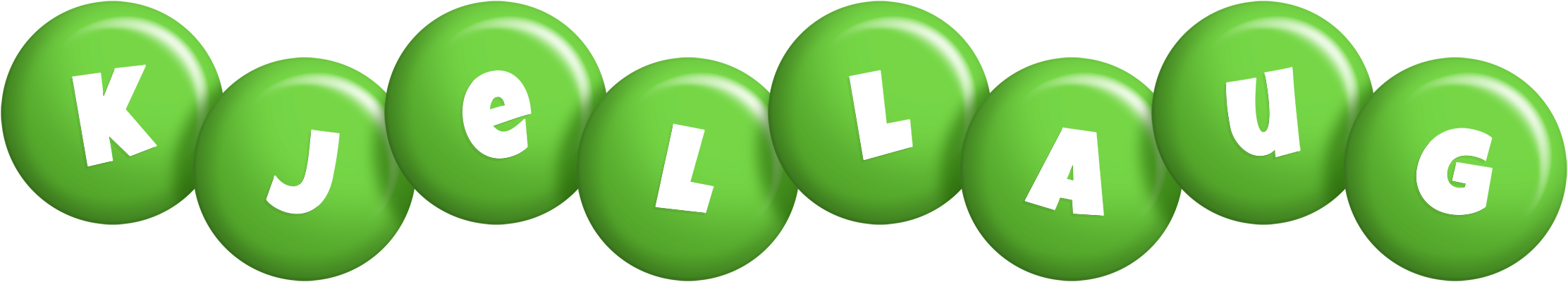 Kjellaug candy-green logo