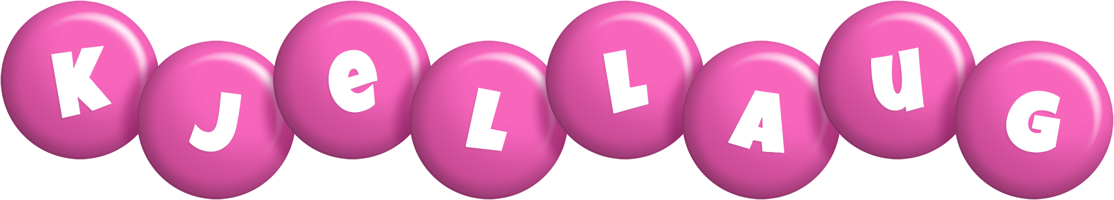 Kjellaug candy-pink logo