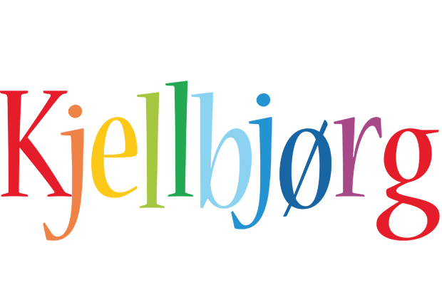 Kjellbjørg birthday logo
