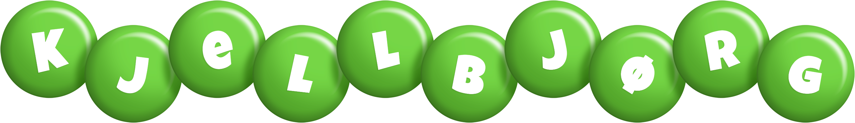 Kjellbjørg candy-green logo