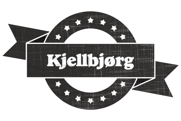 Kjellbjørg grunge logo