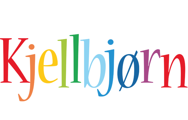 Kjellbjørn birthday logo
