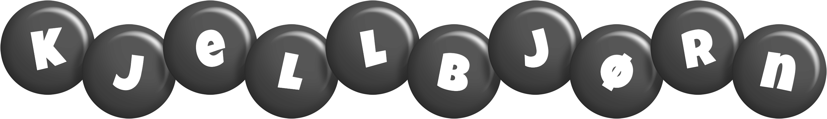 Kjellbjørn candy-black logo