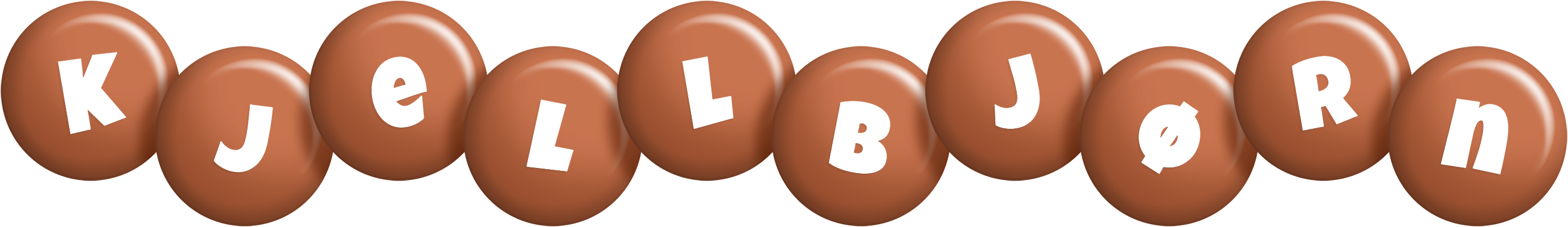 Kjellbjørn candy-brown logo