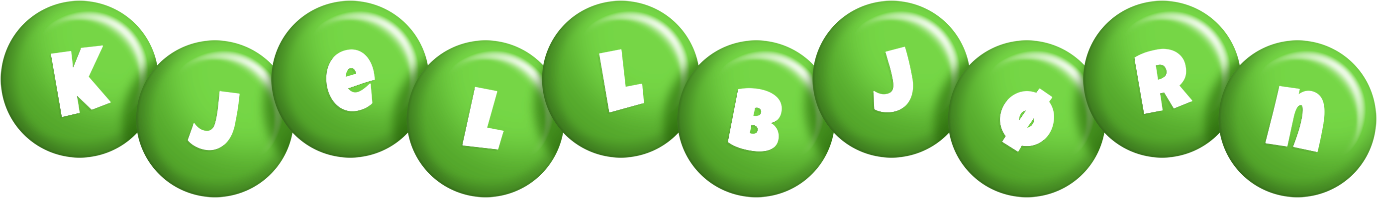 Kjellbjørn candy-green logo