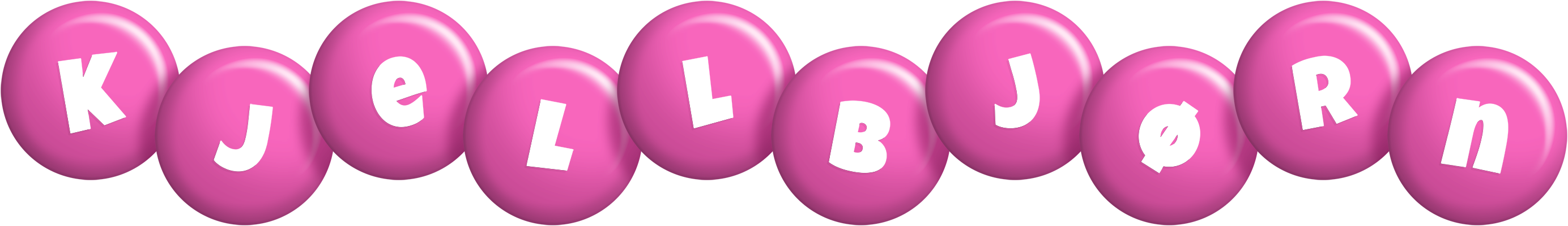 Kjellbjørn candy-pink logo