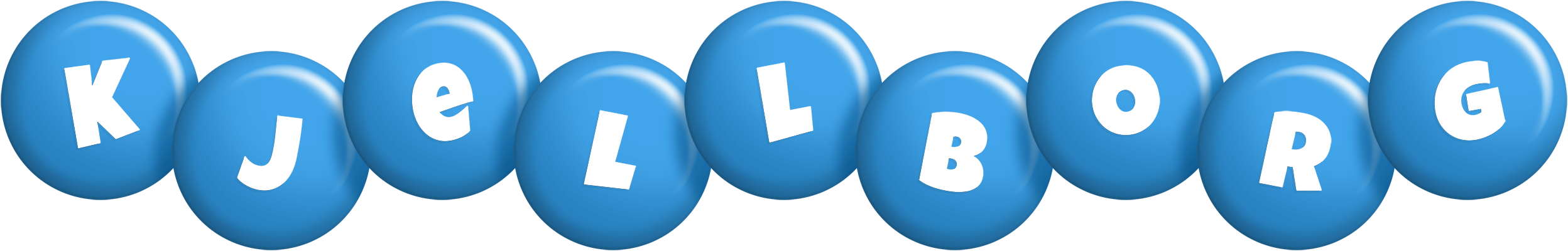 Kjellborg candy-blue logo