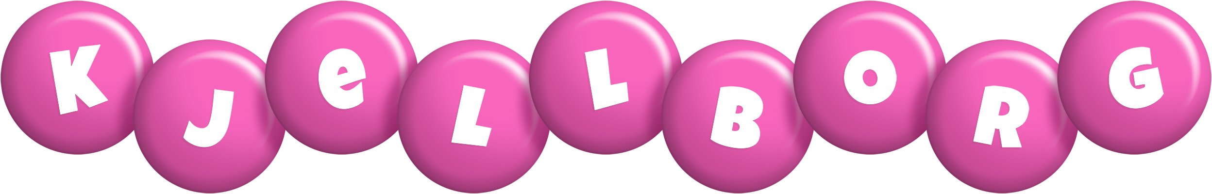 Kjellborg candy-pink logo