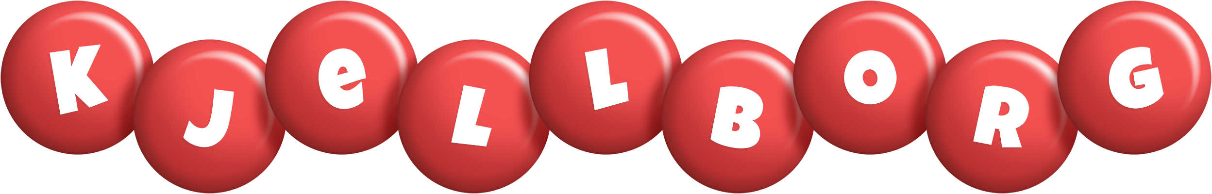 Kjellborg candy-red logo