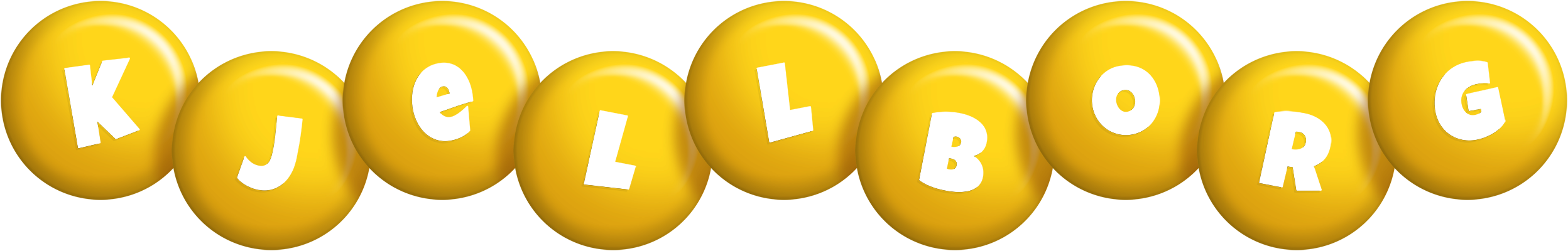 Kjellborg candy-yellow logo