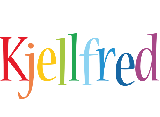 Kjellfred birthday logo