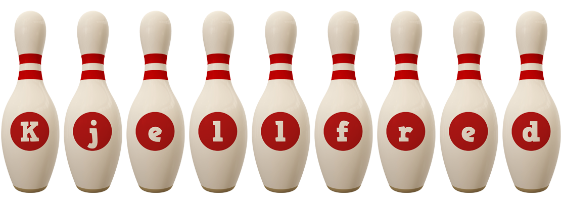 Kjellfred bowling-pin logo