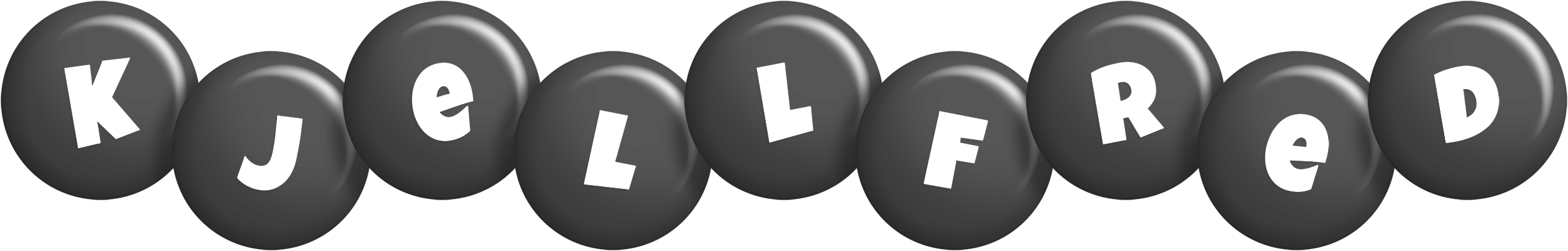 Kjellfred candy-black logo
