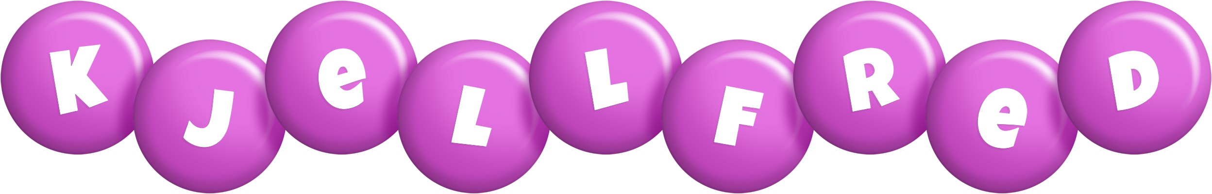 Kjellfred candy-purple logo