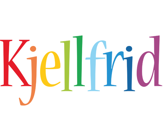 Kjellfrid birthday logo