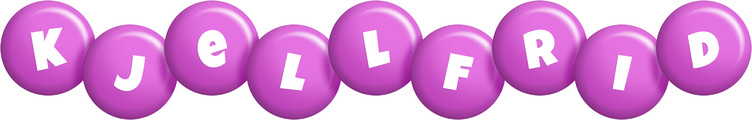 Kjellfrid candy-purple logo