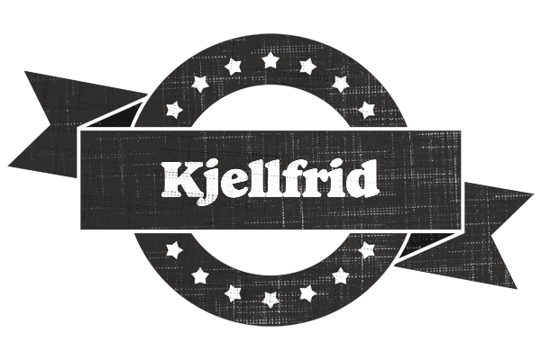 Kjellfrid grunge logo