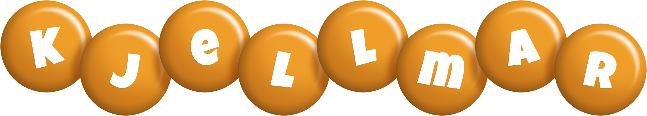 Kjellmar candy-orange logo