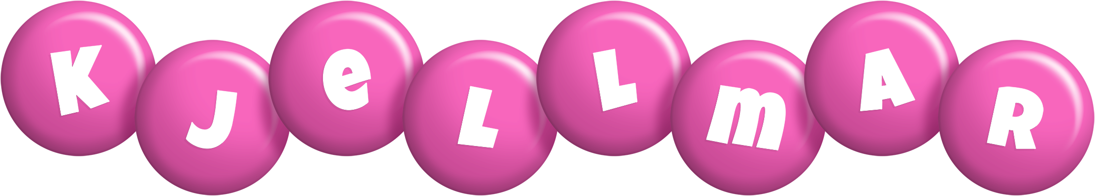 Kjellmar candy-pink logo