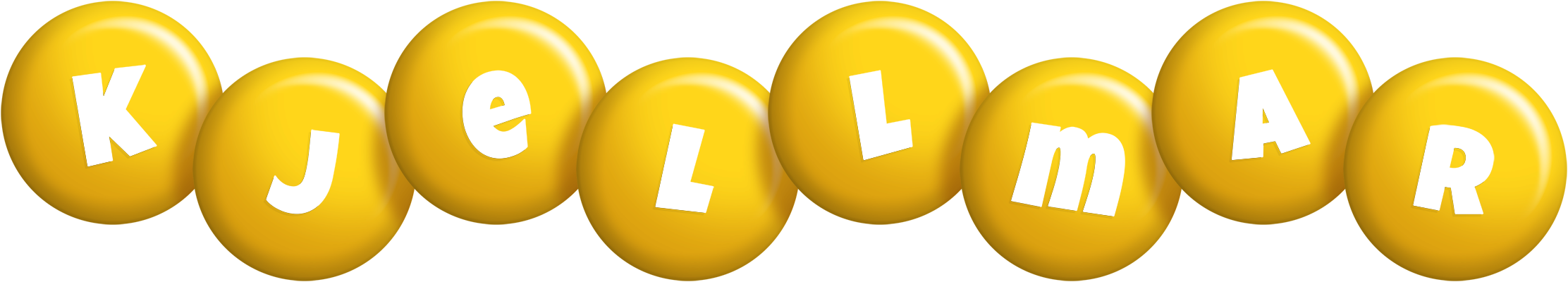 Kjellmar candy-yellow logo