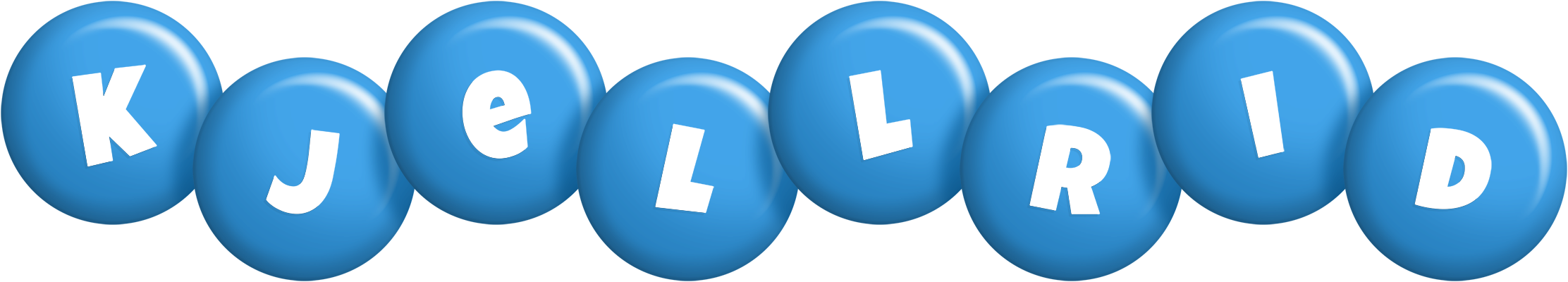 Kjellrid candy-blue logo