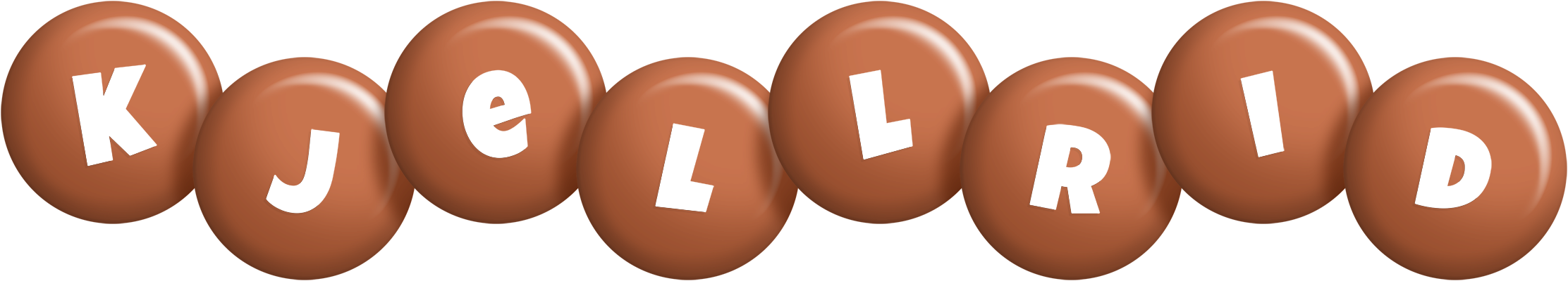 Kjellrid candy-brown logo