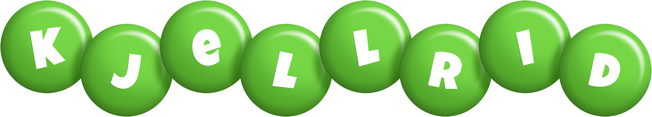 Kjellrid candy-green logo