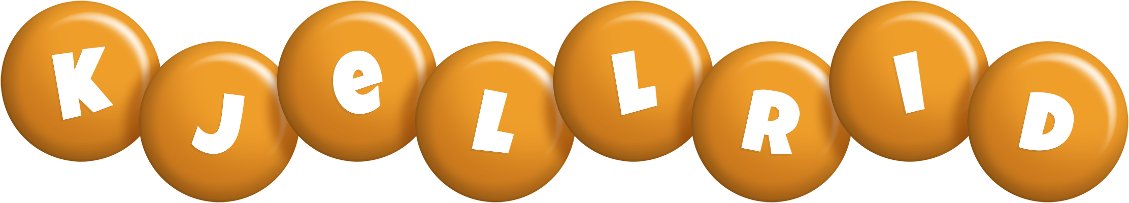 Kjellrid candy-orange logo