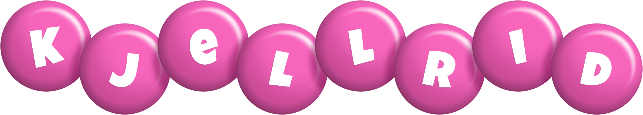 Kjellrid candy-pink logo