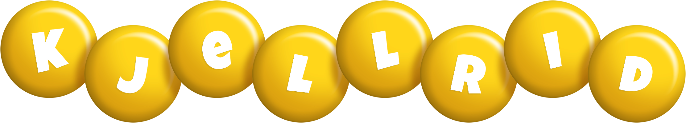 Kjellrid candy-yellow logo