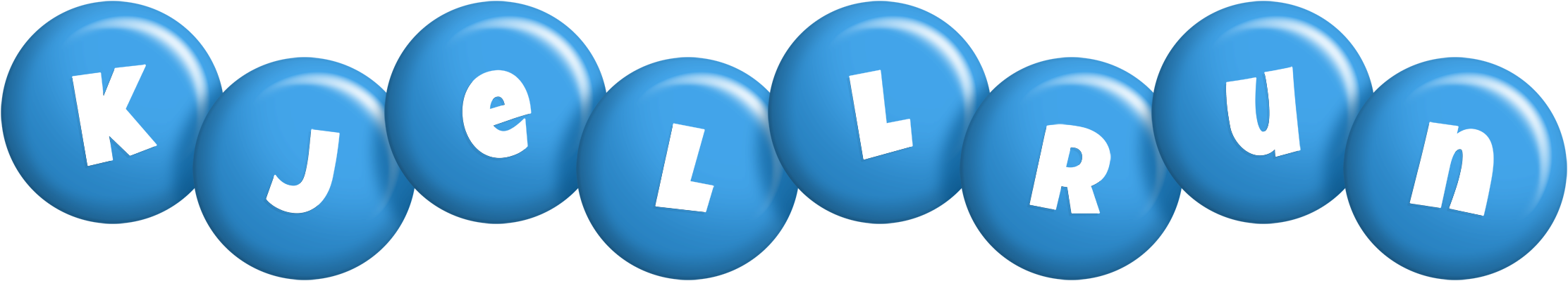 Kjellrun candy-blue logo