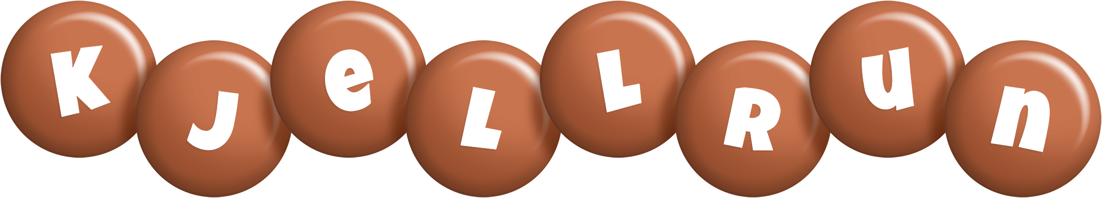 Kjellrun candy-brown logo