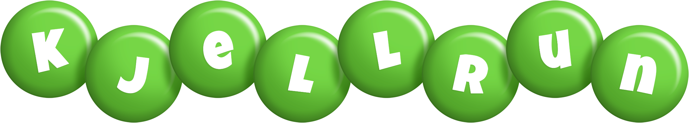 Kjellrun candy-green logo