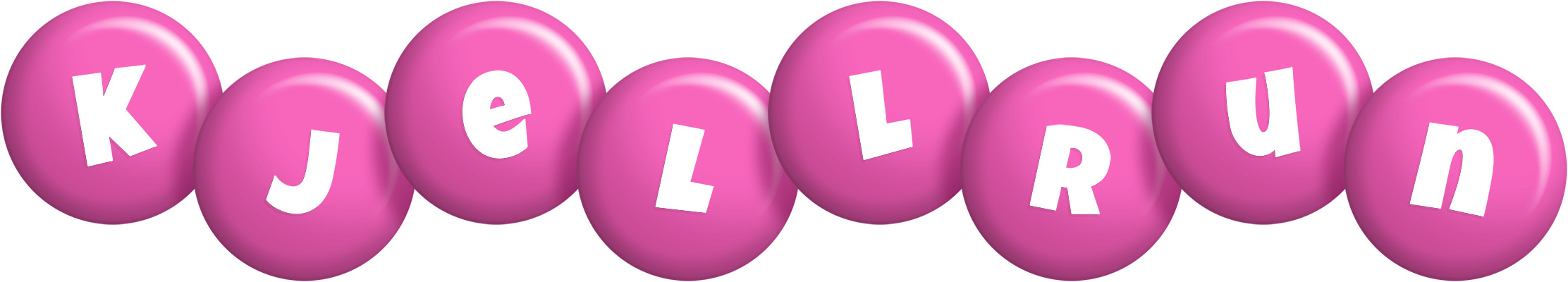 Kjellrun candy-pink logo
