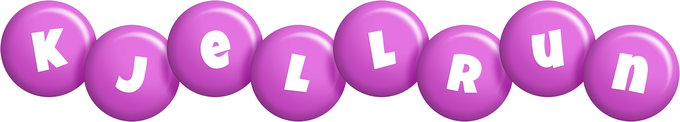 Kjellrun candy-purple logo