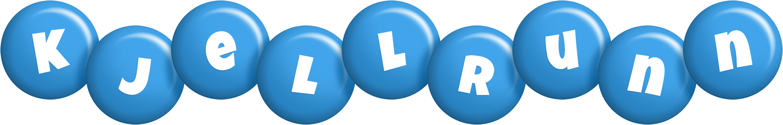 Kjellrunn candy-blue logo