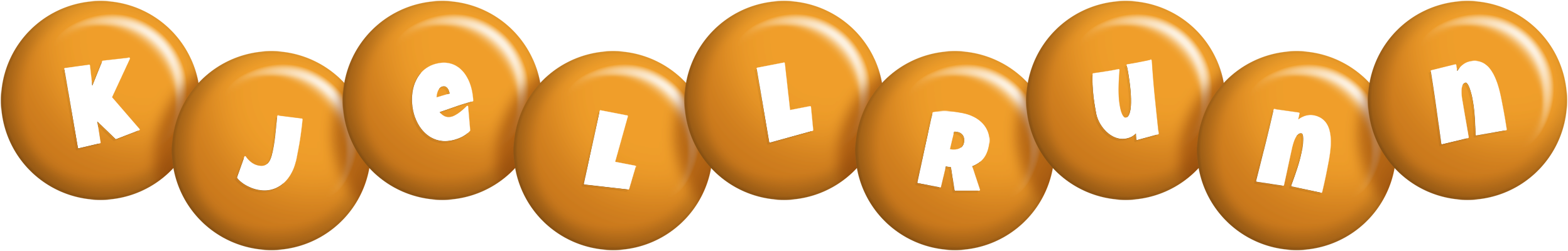 Kjellrunn candy-orange logo