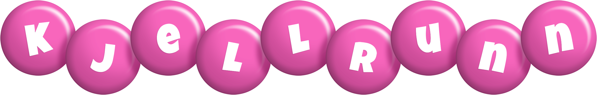 Kjellrunn candy-pink logo