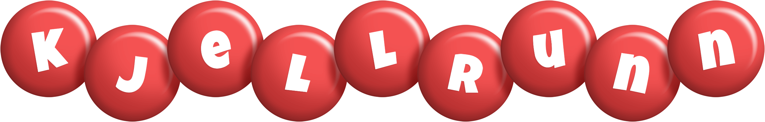Kjellrunn candy-red logo