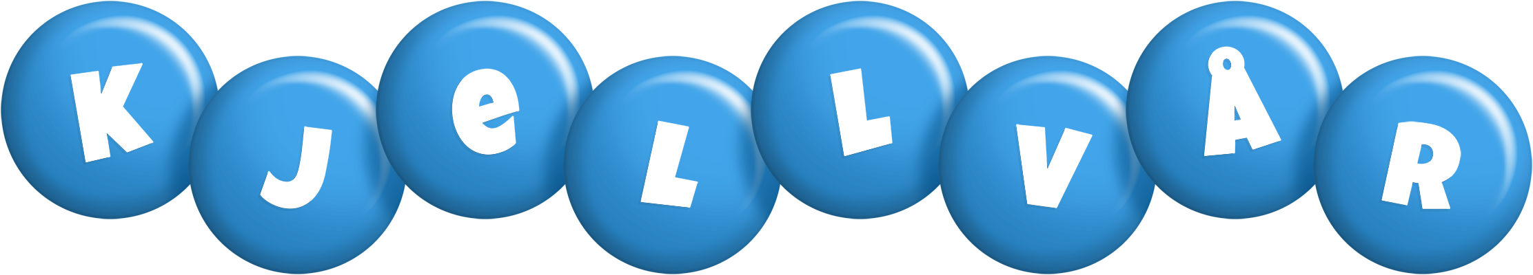 Kjellvår candy-blue logo