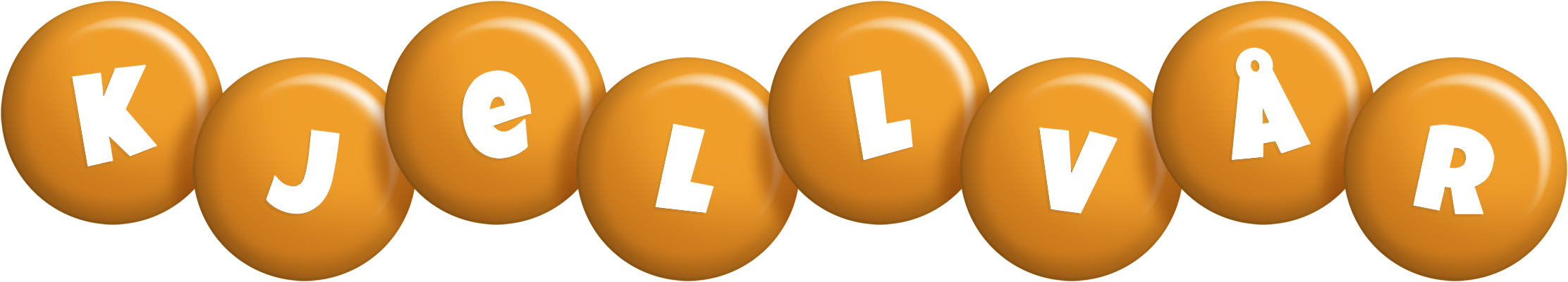 Kjellvår candy-orange logo
