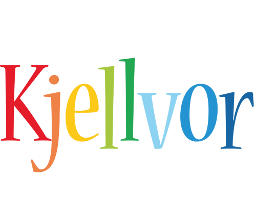 Kjellvor birthday logo
