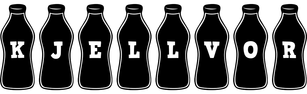 Kjellvor bottle logo