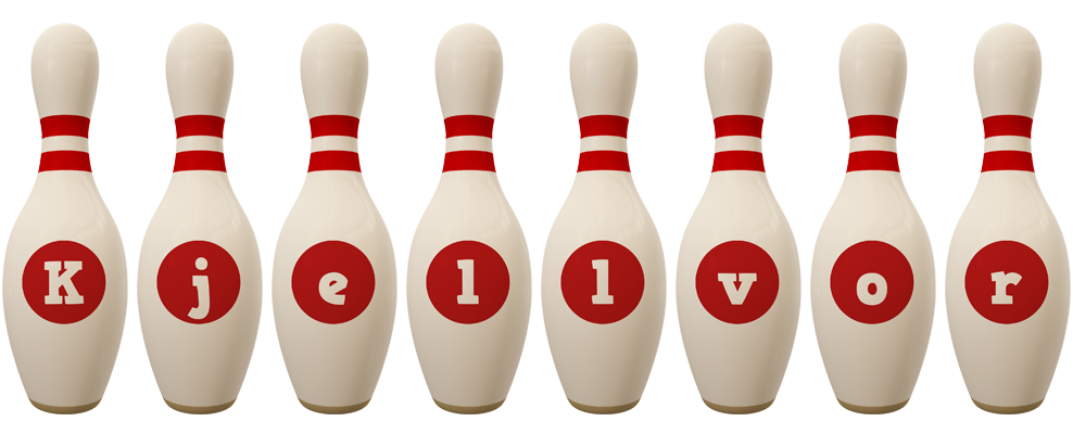 Kjellvor bowling-pin logo