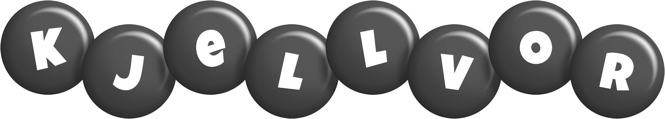 Kjellvor candy-black logo