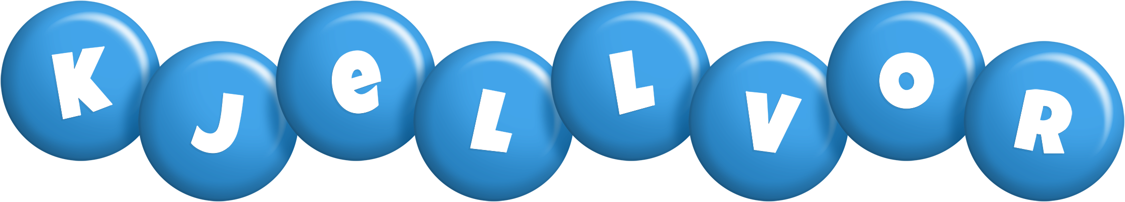 Kjellvor candy-blue logo