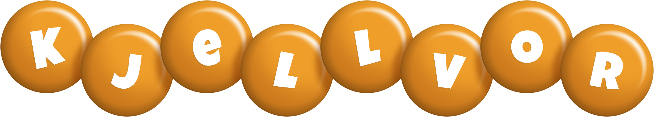 Kjellvor candy-orange logo