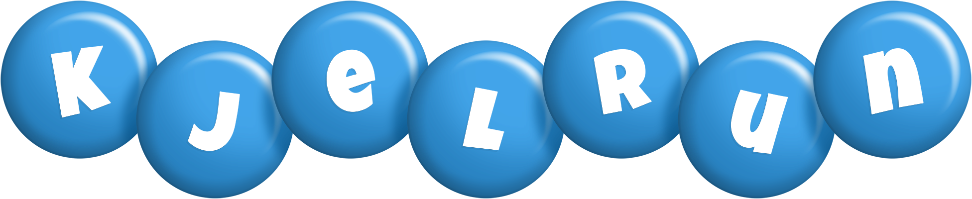 Kjelrun candy-blue logo